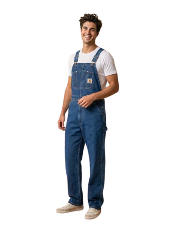 Carhartt Other - Carhartt Blue Denim Bib Overalls Men's 38x30 Workwear Streetwear